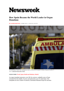 How Spain Became the World Leader in Organ Donations