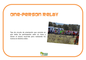 One-person relay - Orientación en los Parques