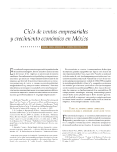 Ciclo de ventas empresariales y crecimiento económico en México