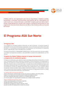 El Programa ASA Sur-Norte - ASA