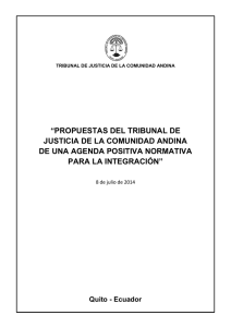agenda positiva - Tribunal de Justicia de la Comunidad Andina