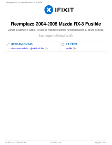 Reemplazo 2004-2008 Mazda RX-8 Fusible