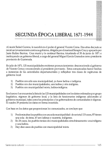 SEGUNDA ÉPOCA LIBERAL 1871-1944