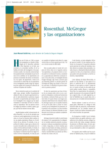 Rosenthal, McGregor y las organizaciones
