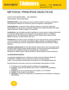 métodos: principios didácticos
