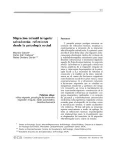 Migración infantil irregular salvadoreña: reflexiones desde la