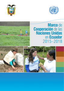 Marco de Cooperación de las Naciones Unidas en Ecuador 2015