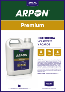 ARPON Premium es un insecticida líquido emulsionable en