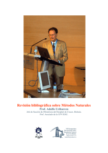 Revisión bibliográfica sobre Métodos Naturales Prof. Adolfo Uribarren