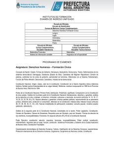 Programas de Exámenes - Prefectura Naval Argentina