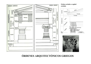 Órdenes arquitectónicos griegos. Esquema