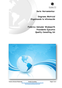 Serie Herramientas: Diagrama Matricial Organizando la información