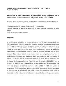 1 Análisis de la serie cronológica y pronósticos de los