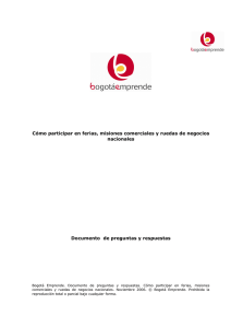 Guía ruedas de negocios ok - Cámara de Comercio de Bogotá