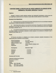 convenio sobre la protección del medio ambiente celebrado entre