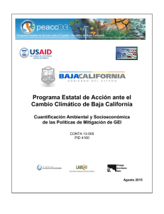 Programa Estatal de Acción ante el Cambio Climático de Baja