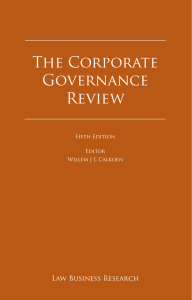 The Corporate Governance Review