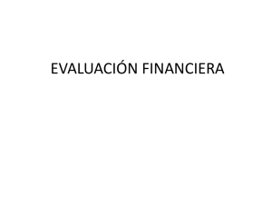 Evaluación Financiera