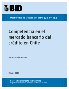 Competencia en el mercado bancario del crédito en Chile