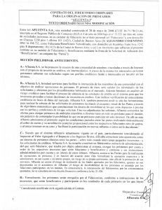 CONTRATO DEL FIDEICOMISO ORDINARIO PARA LA