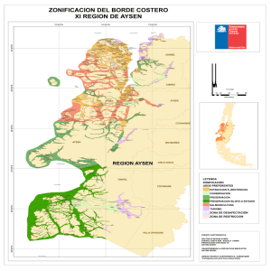 Mapa de Zonificación de Aysén.