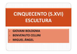 CINQUECENTO (S.XVI) ESCULTURA