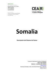 SOMALIA. 2012. Descripción del sistema de clanes