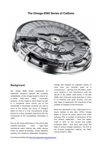 The Omega 8500 Series of Calibres