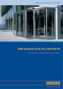 GEZE Slimdrive SC/SC-FR y SCR/SCR-FR