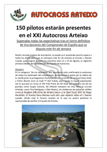 150 pilotos estarán presentes en el XXI Autocross Arteixo