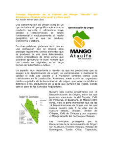 Consejo Regulador de la Calidad del Mango “Ataulfo” del