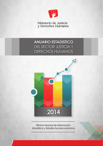 Anuario Estadístico del Sector Justicia y Derechos Humanos 2014