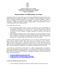 Instrucciones Certificaciones en Línea