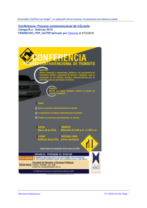 Conferencia: Proceso contravencional de trÃ¡nsito