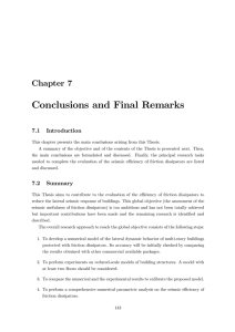 Conclusions and Final Remarks
