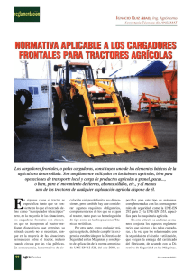 Normativa aplicable a los cargadores frontales para tractores