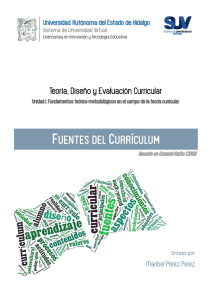 Fuentes del Currículum - Universidad Autónoma del Estado de