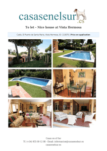 To let – Nice house at Vista Hermosa