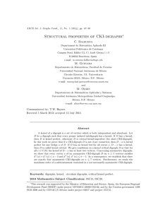 Structural properties of CKI-digraphs