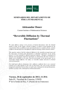 Aleksandar Donev “Reversible Diffusion by Thermal