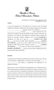 Resolución de Fondo TAT-RF-068 de 4 de septiembre de 2014