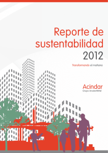 Reporte de sustentabilidad 2012