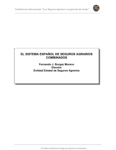 el sistema español de seguros agrarios combinados