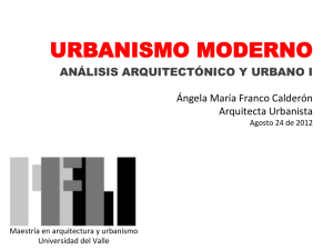urbanismo moderno - Universidad del Valle