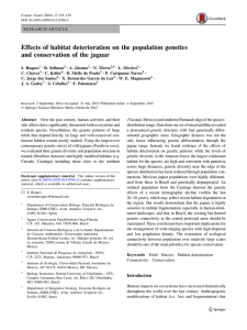 Effects of habitat deterioration on the population genetics and