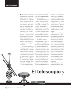 El telescopio y su historia - E