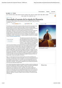 Desvelado el secreto de la cúpula de Florencia · ELPAÍS.com