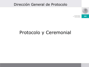 Elementos de ceremonial y protocolo.