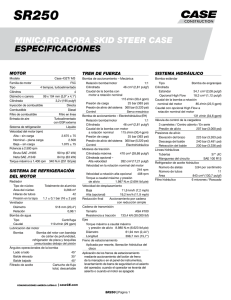 MINICARGADORA SKID STEER CASE ESPECIFICACIONES