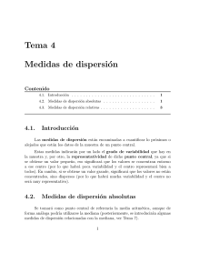 Tema 4 Medidas de dispersión